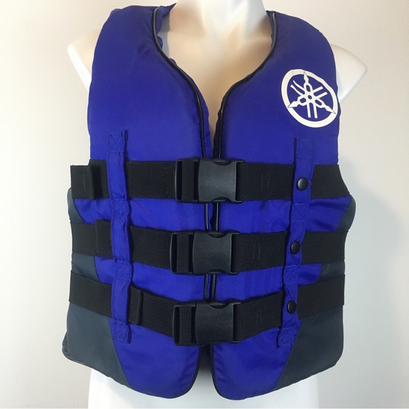 Yamaha Other Yamaha Life Jacket Blueblack Adult Meduim Poshmark